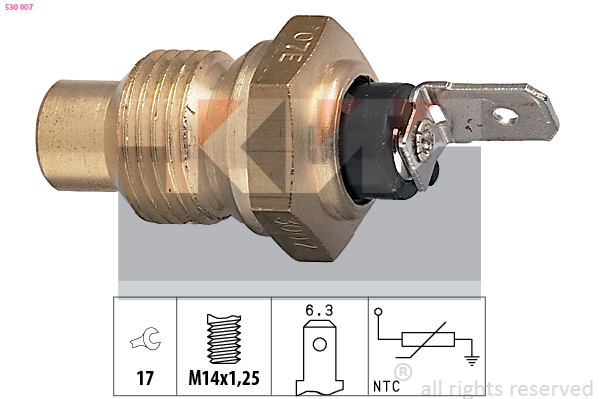 Senzor,temperatura lichid de racire 530 007 KW